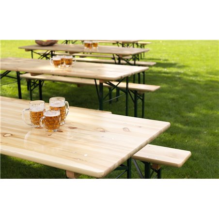 Table de brasseur 220x50x78cm (BxTxH) qualit&eacute; brasserie, 30050 - Lot de  -  VEBA  - 30050
