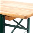 Table de brasseur 220x50x78cm (BxTxH) qualit&eacute; brasserie, 30050 - Lot de  -  VEBA  - 30050
