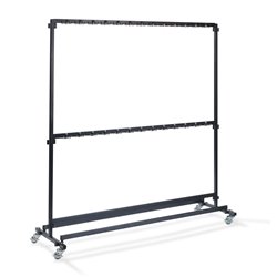 Porte-manteaux, grand avec 104 crochets, mobile et d&eacute;montable, extensible, 192x60x200cm (BxTxH), C10004 - Lot de  -  VEBA  - C10