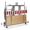 Chariot de transport pour &eacute;tal de march&eacute;, acier galvanis&eacute;, 241,5x72x198cm (BxTxH), T91500 - Lot de  -  VEBA  - T91500