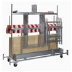 Chariot de transport pour &eacute;tal de march&eacute;, acier galvanis&eacute;, 241,5x72x198cm (BxTxH), T91500 - Lot de  -  VEBA  - T91500