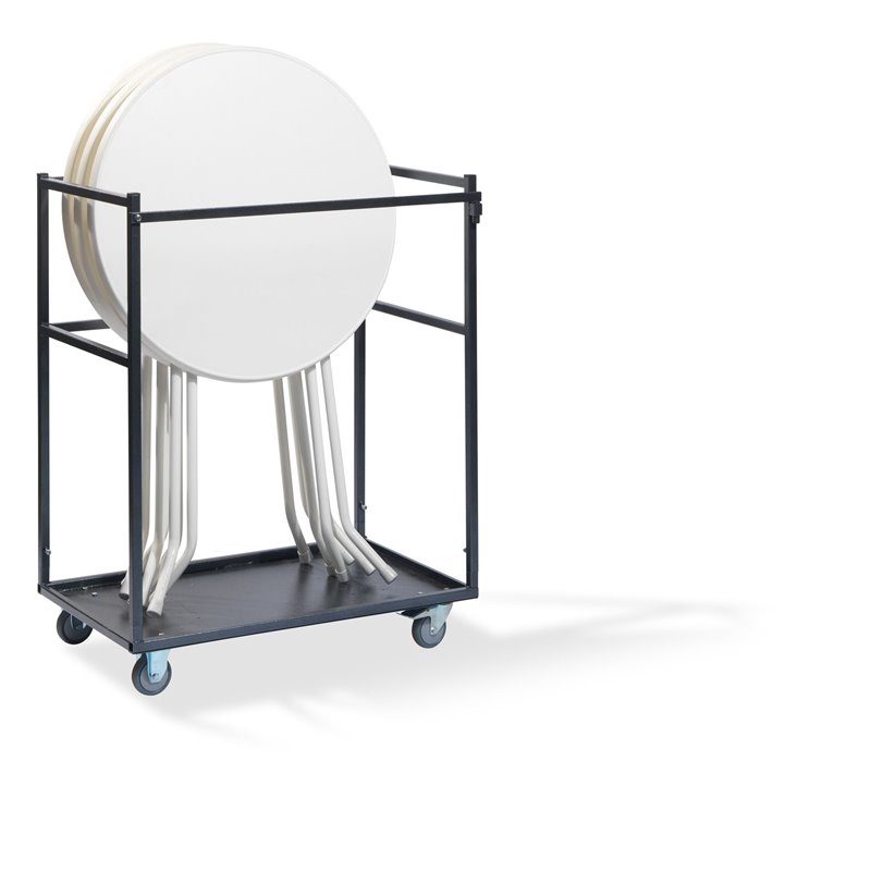 Petit chariot de transport pour tables hautes, 95x63x120cm (BxTxH), T90110 - Lot de  -  VEBA  - T90110
