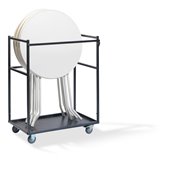Petit chariot de transport pour tables hautes, 95x63x120cm (BxTxH), T90110 - Lot de  -  VEBA  - T90110