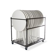 Grand chariot de transport pour tables hautes, 127x97x120cm (BxTxH), T90120 - Lot de  -  VEBA  - T90120