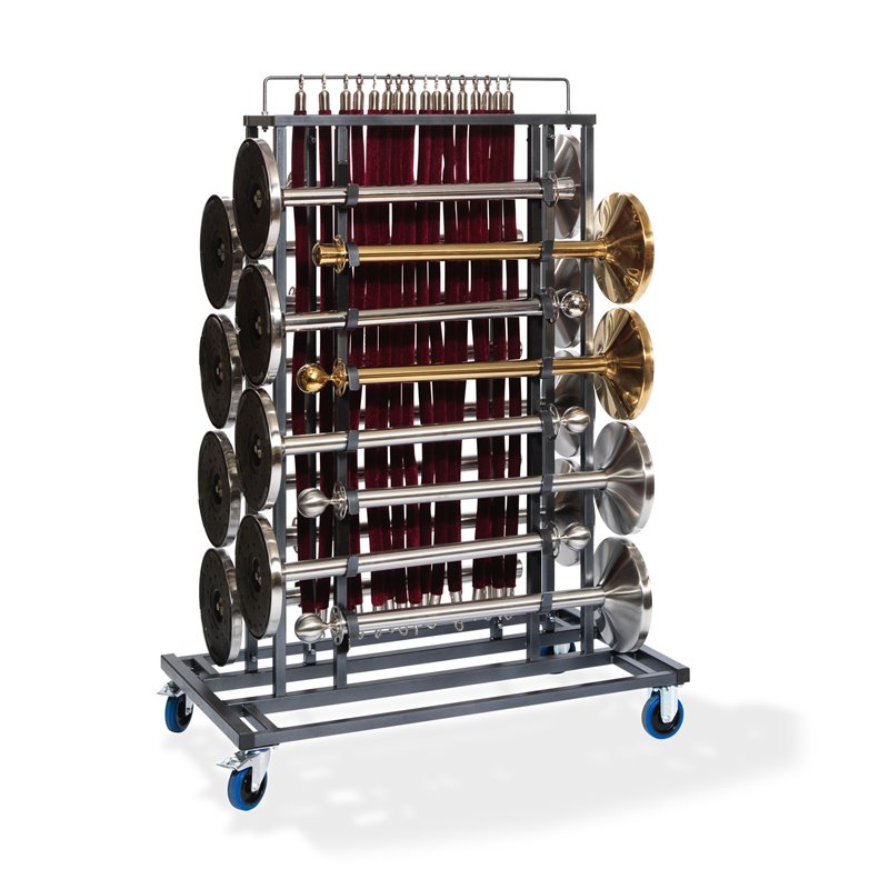 Chariot de transport Elegance pour 16 potelets et cordes, 129x76x180cm (BxTxH) - Lot de  -  VEBA  - T91000