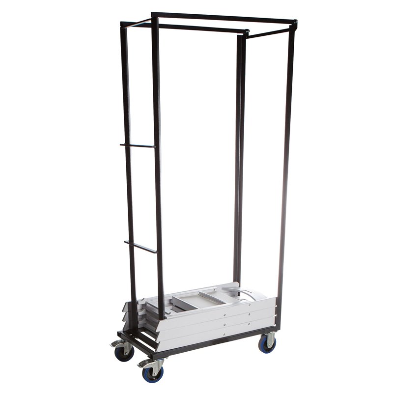 Chariot de transport pour 30 chaises pliantes de mariage, 93x47x195cm (BxTxH), T90400 - Lot de  -  VEBA  - T90400