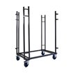 Chariot de transport pour tables de banquet rectangulaires, dimensions ajustables, 126-208x84-100x168cm (BxTxH), T90700 - Lot de