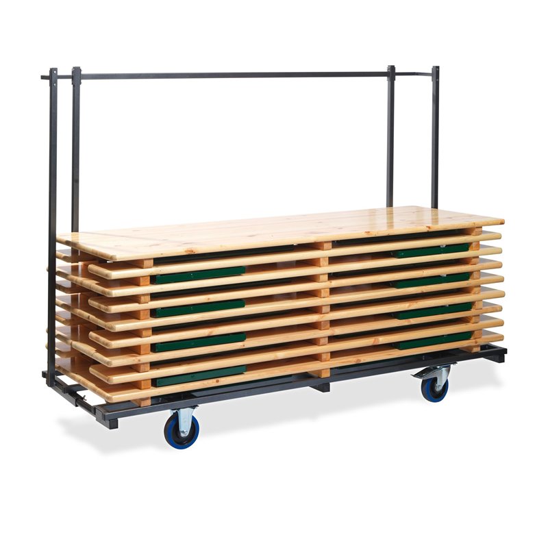 Chariot de transport pour classique 10 ensembles complets de brasseur, 230x59-89x170cm (BxTxH), T90800 - Lot de  -  VEBA  - T908