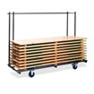 Chariot de transport pour classique 10 ensembles complets de brasseur, 230x59-89x170cm (BxTxH), T90800 - Lot de  -  VEBA  - T908