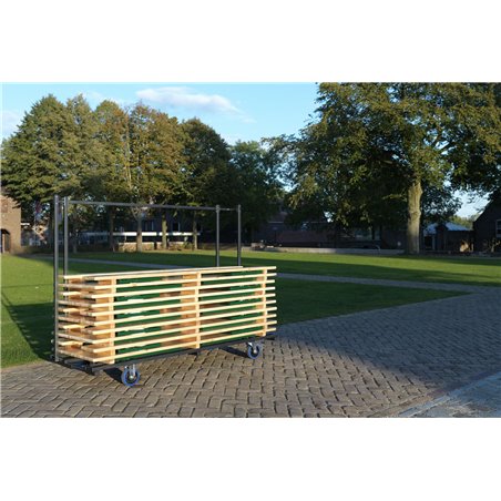 Chariot de transport pour classique 10 ensembles complets de brasseur, 230x59-89x170cm (BxTxH), T90800 - Lot de  -  VEBA  - T908
