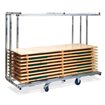 Chariot de transport professionnel pour 10 ensembles complets de brasseur, 231,5x59-89x180,5cm (BxTxH), T90810 - Lot de  -  VEBA