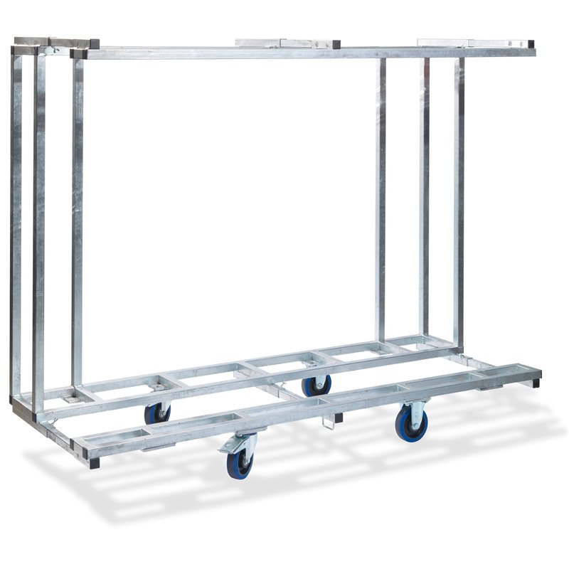 Chariot de transport professionnel pour 10 ensembles complets de brasseur, 231,5x59-89x180,5cm (BxTxH), T90810 - Lot de  -  VEBA
