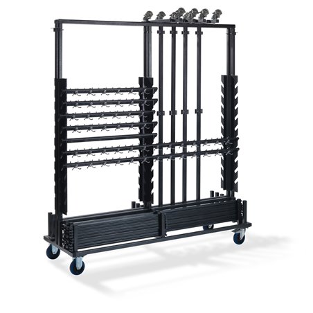 Grand chariot de transport pour 10 porte-manteaux complets, 186x60,5x201cm (BxTxH), T91800 - Lot de  -  VEBA  - T91800