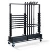 Grand chariot de transport pour 10 porte-manteaux complets, 186x60,5x201cm (BxTxH), T91800 - Lot de  -  VEBA  - T91800