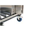Chariot de transport pour 5 tables de travail pliantes en inox, 88x65x113cm (BxTxH), T91200 - Lot de  -  VEBA  - T91200