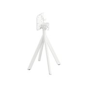 Infinity table de bistrot avec pi&egrave;tement blanc + plateau HPL Tropical Wood 70x70 cm - Lot de  -  VEBA  - 120021277