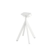 Infinity table de bistrot avec pi&egrave;tement blanc + plateau HPL Moonstone 70x70 cm - Lot de  -  VEBA  - 120021377