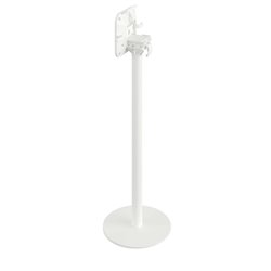 Urban mange-debout avec pi&egrave;tement blanc + plateau HPL noir 70x70 cm - Lot de  -  VEBA  - 130051077
