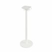 Urban mange-debout avec pi&egrave;tement blanc + plateau HPL noir 70x70 cm - Lot de  -  VEBA  - 130051077