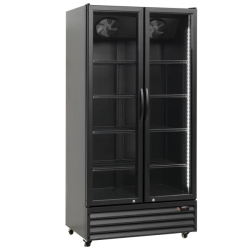 Frigo double portes vitr&eacute;es...
