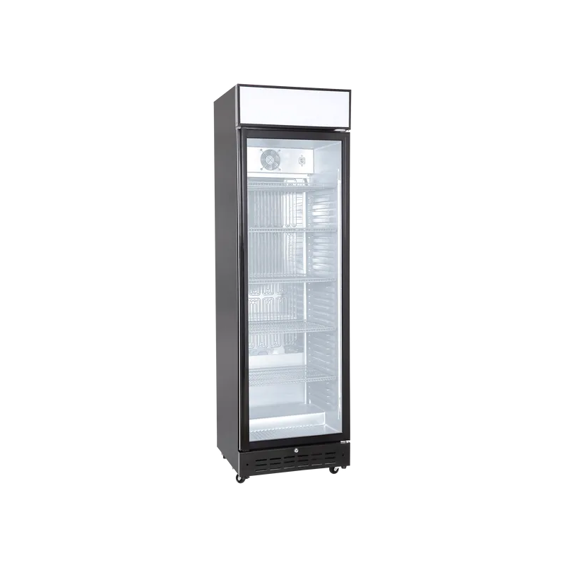 Koelvitrine deur glas 360 liter - Scandomestic - DCC360BD