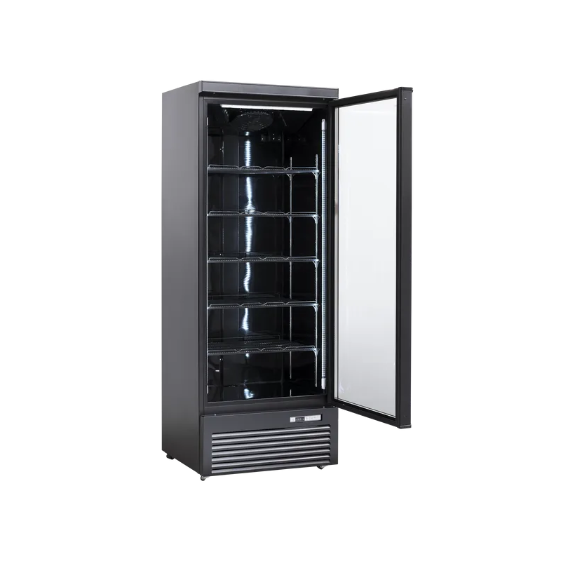 Koelvitrine met glazen deur 614 liter - Scandomestic - DC614BB