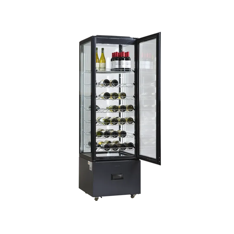 Koelvitrine glas deur 402 liter - Scandomestic - DC402BB