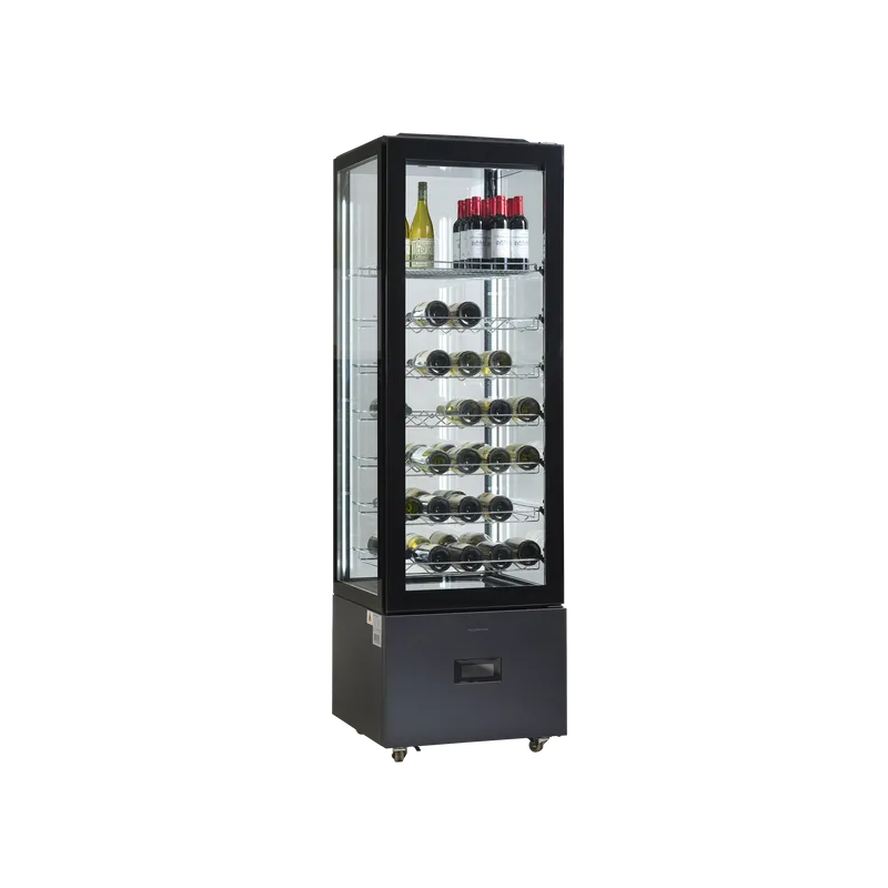 Koelvitrine glas deur 402 liter - Scandomestic - DC402BB
