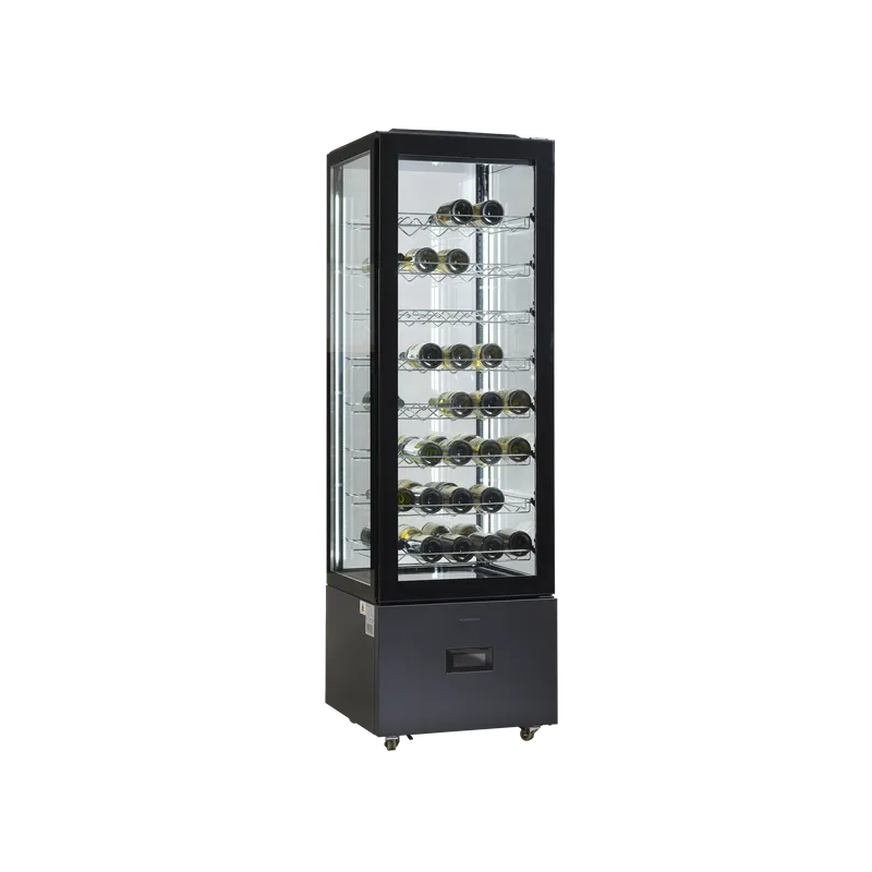 Koelvitrine glas deur 402 liter - Scandomestic - DC402BB