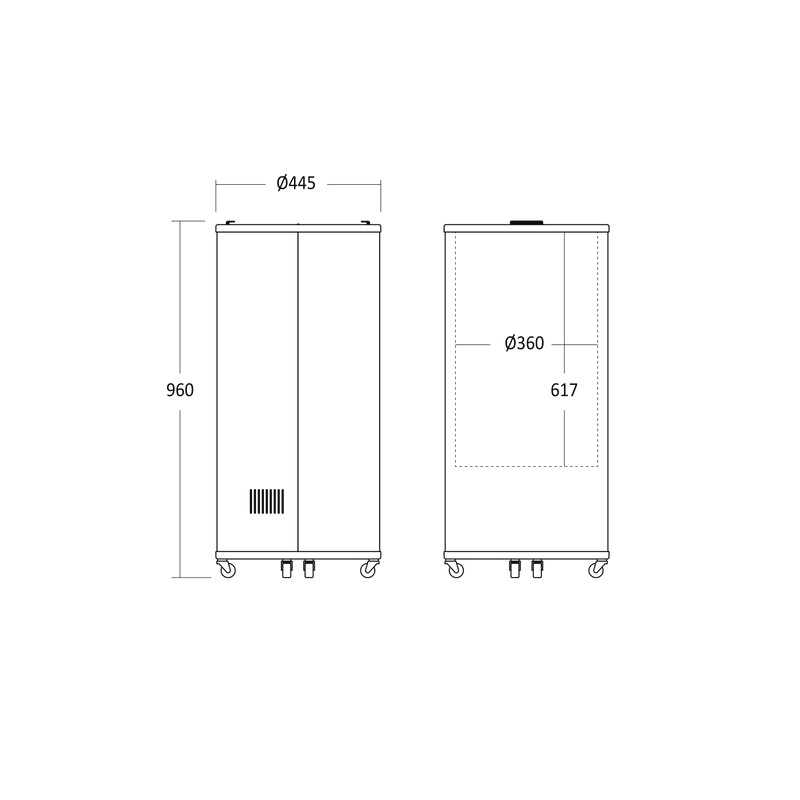 Porte canettes 63 litres - Scandomestic - TK 66 BE