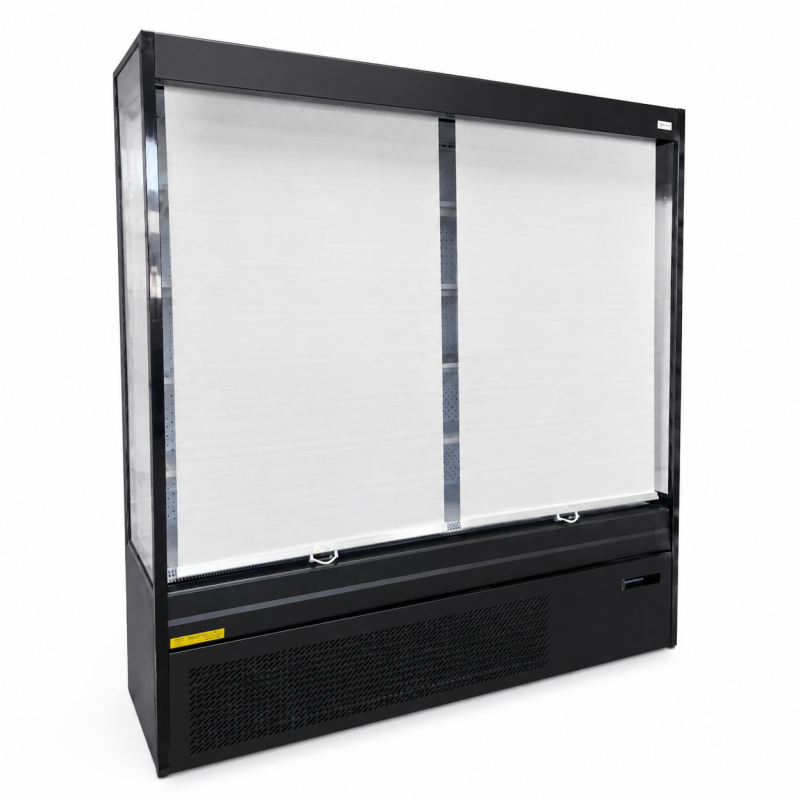 Positieve wandkoelvitrine met LED 2 m - BLF-2066