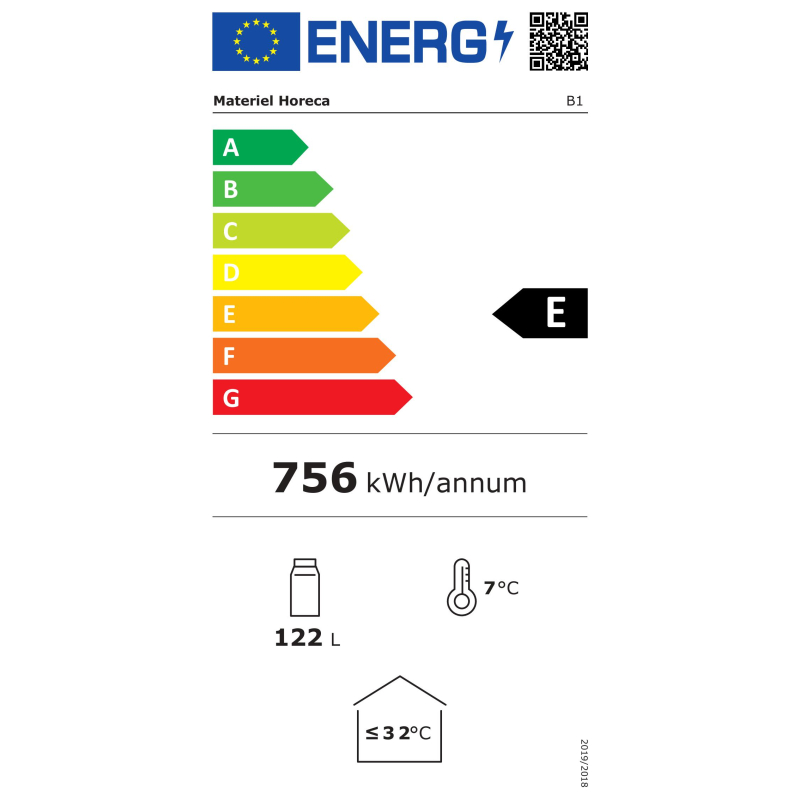 Frigo bar 1 porte led - B1