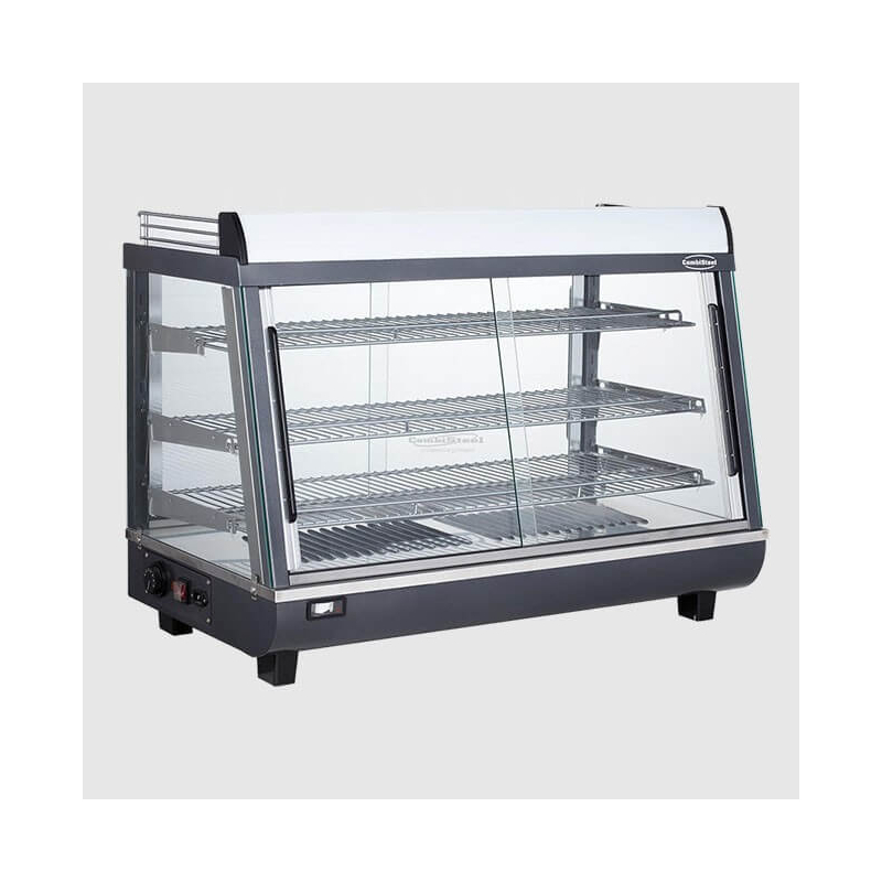 Professionele verwarmde vitrine 136L