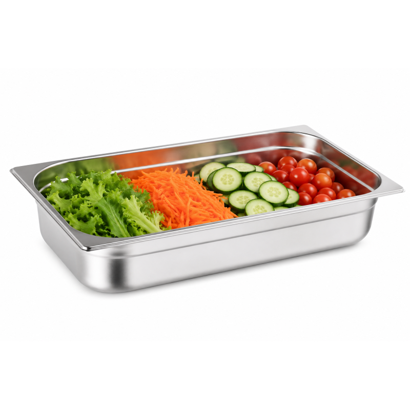 Bac Gastronorme inox GN 1/1 100mm - GN1/1-100