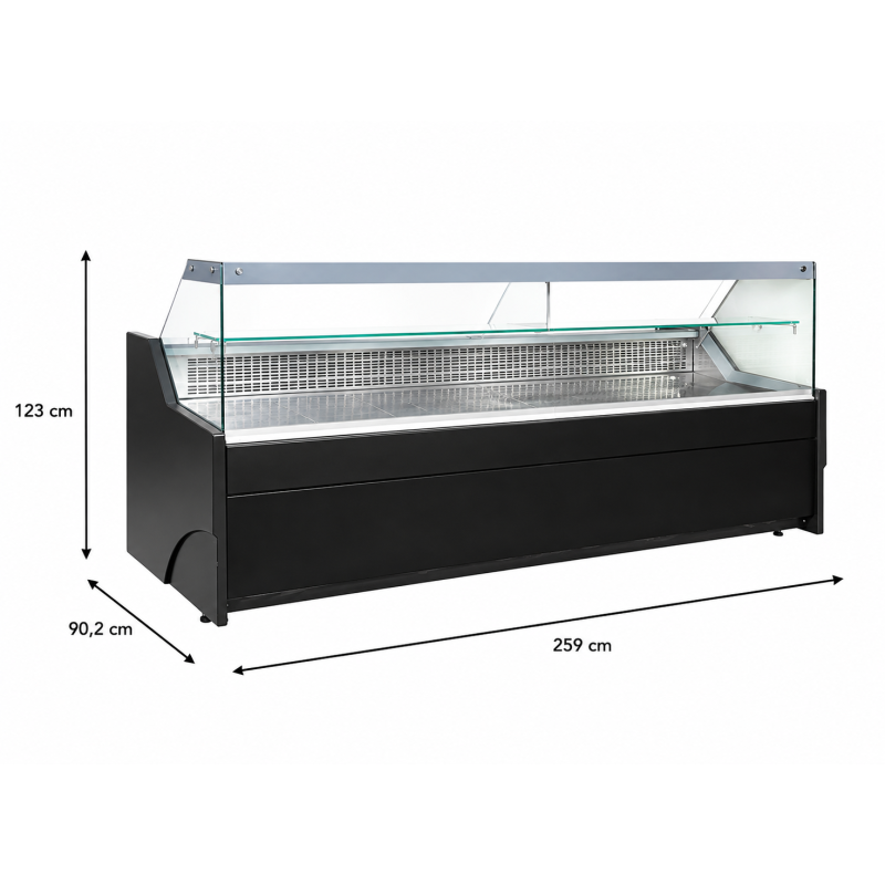 Koeltoonbank Vitrine 2590x902x1230