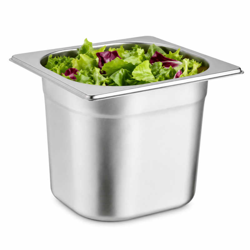 RVS gastronormbak GN 1/6 150mm - GN1/6-150