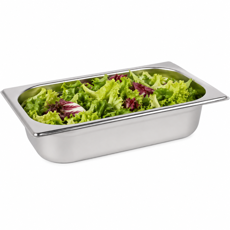 RVS gastronormbak GN 1/4 65mm - GN1/4-65