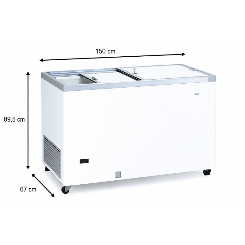 Ijskist vriezer, 500 liter - Iceshop - ICE500EGITVS