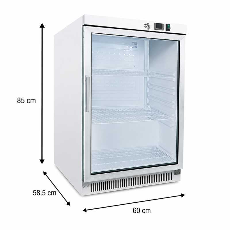 Verticale Koelkast Met Glazen Deur 110 Liter - DR200G