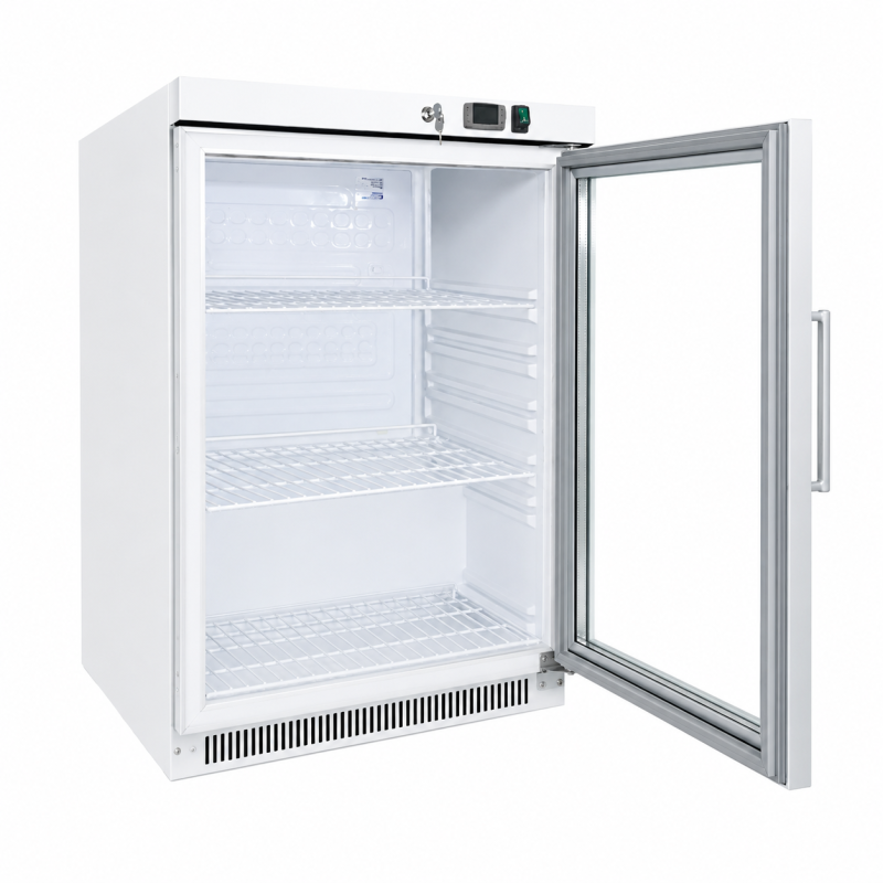 Verticale Vrieskast Met Glazen Deur 100 Liter - DF200G