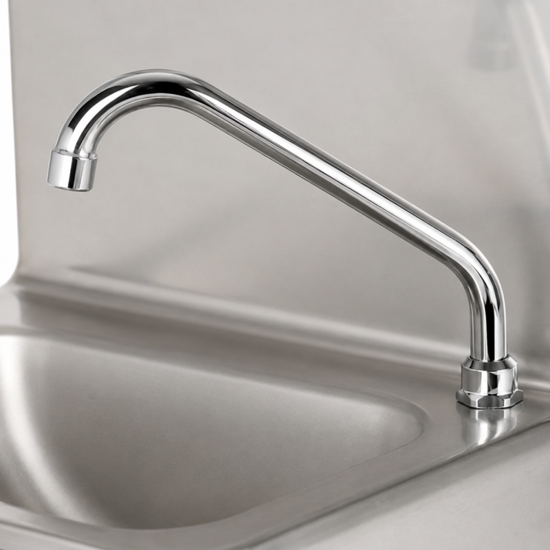 RVS wandhandwasbak met kniebediening - GDLVB2