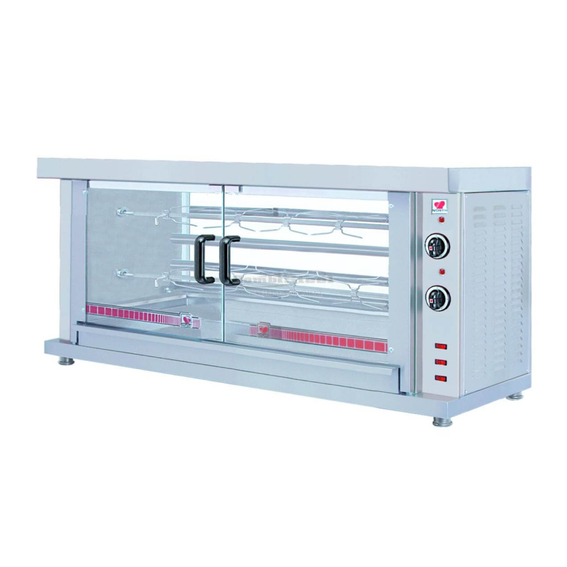 Elektrische rotisserie met 2 of 3 spindels