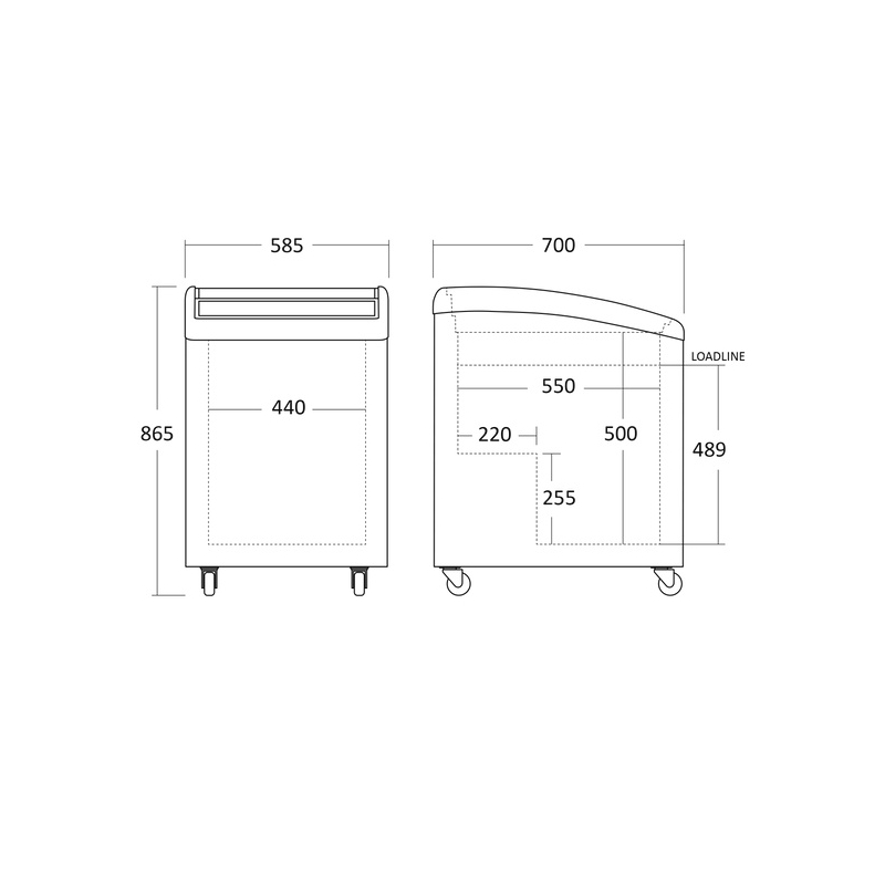 IJsvriezer 137 liter - Scandomestic - IC155D