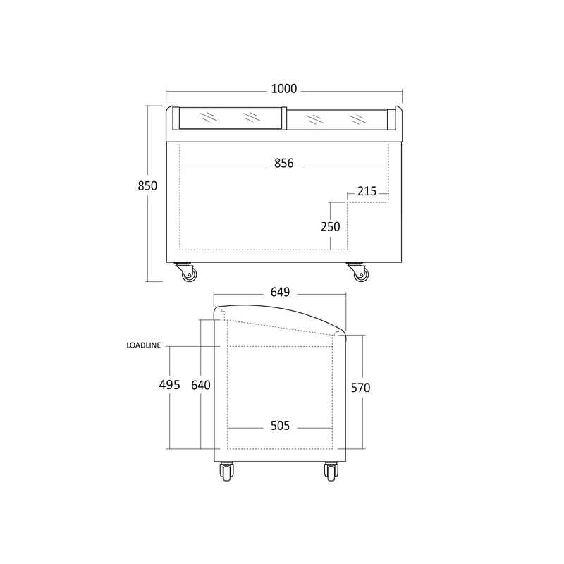Cong&eacute;lateur &agrave; glace de 255 litres - Scandomestic - IC306D