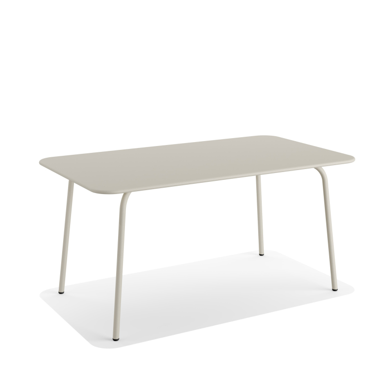 Shine tuintafel rechthoekig metaal - Beige - Set van - VEBA - 20602