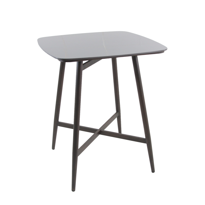Pedro staantafel - Keramiek Weng&eacute;-Zwart - Set van - VEBA - 22381