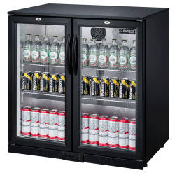 2 deurs led koelkast bar