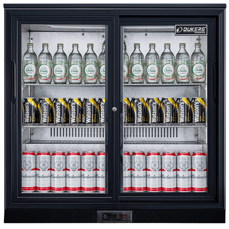 2 deurs led koelkast bar