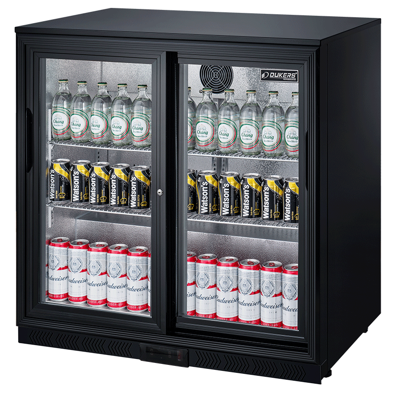2 deurs led koelkast bar