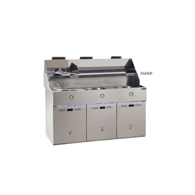 Gas Friteuse 3 tanks SOFINOR Uitdaging